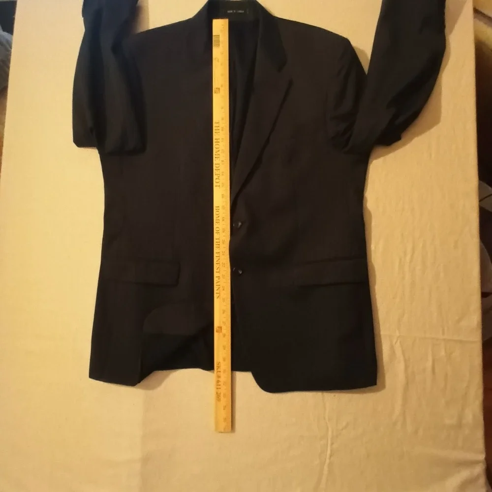 Lauren Ralph Lauren Men's Dark Gray Suit Jacket Blazer 100% Wool‎ – Size 44R